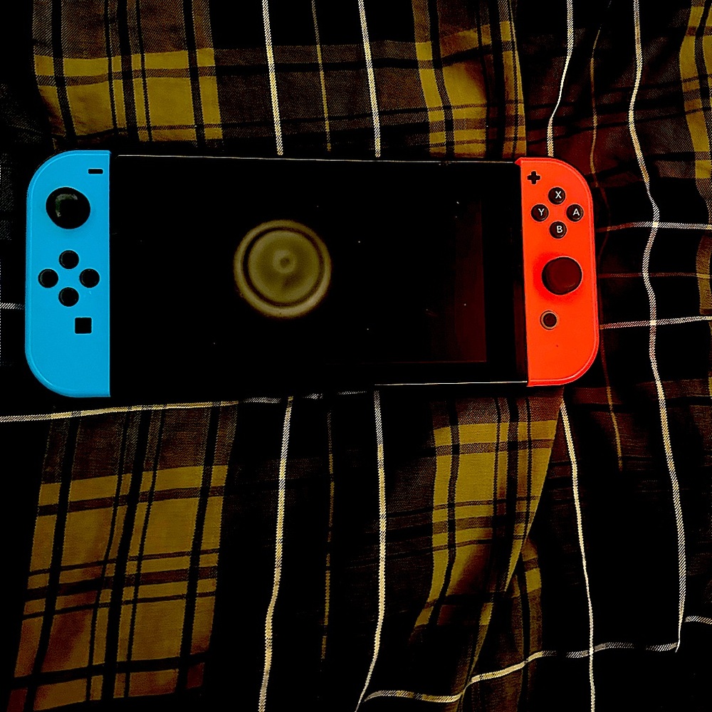 Nintendo’s switch. Comes with charging dock,hdmi,